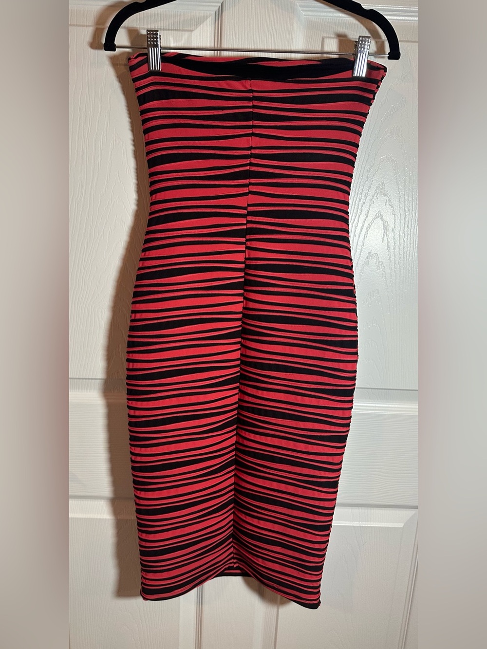 Bebe Strapless BodyCon Midi Dress – XS | Lined, Stretch Fit - Picture 4 of 13